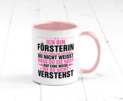 Löse Probleme: Försterin | Forst Arbeit lustiger Spruch Geschenk Kollegen Büro