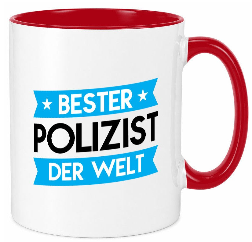 Bester Polizist | Polizei Geschenk Humor Geschenkidee lustiger Spruch Tasse