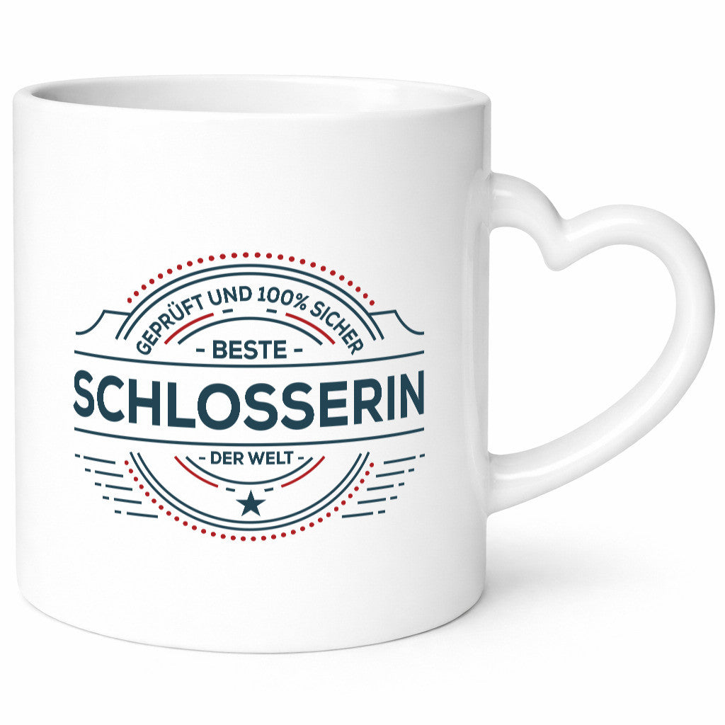 Geprüft und sicher: Schlosserin | Schlosserei lustig Humor Geschenkidee