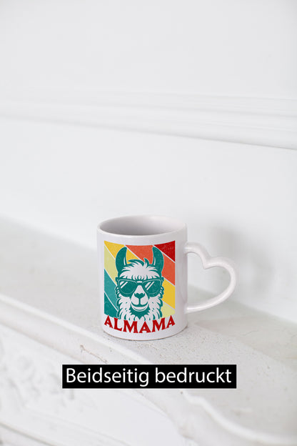 Almama | Lama Mutter Muttertag lustig Familie Geschenkidee Geschenk Tasse