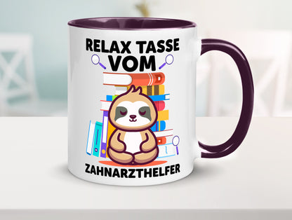 Relax Tasse: Zahnarzthelfer | Zahnmedizin lustig Humor Geschenkidee Geschenk