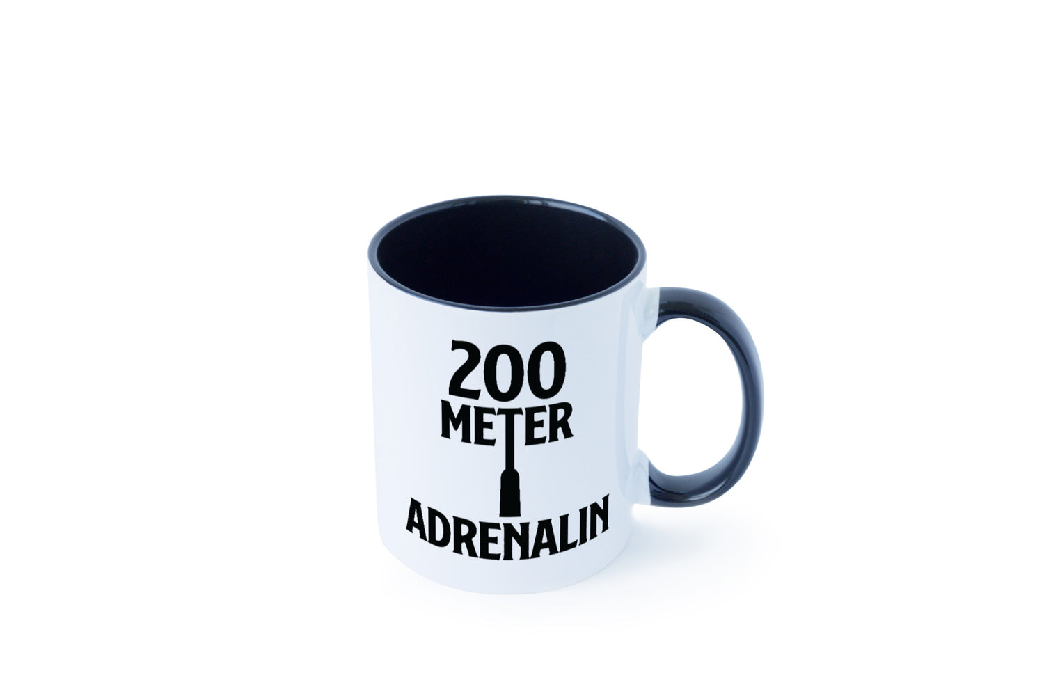 200 Meter Adrenalin v2 lustig Humor Geschenkidee Geschenk Tasse