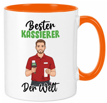 Bester Kassierer v2 Geschenkidee Humor Tasse