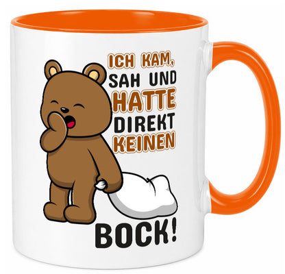 Direkt keinen Bock! | Büro Faultier Morgenmuffel Geschenk Arbeit Kollegen
