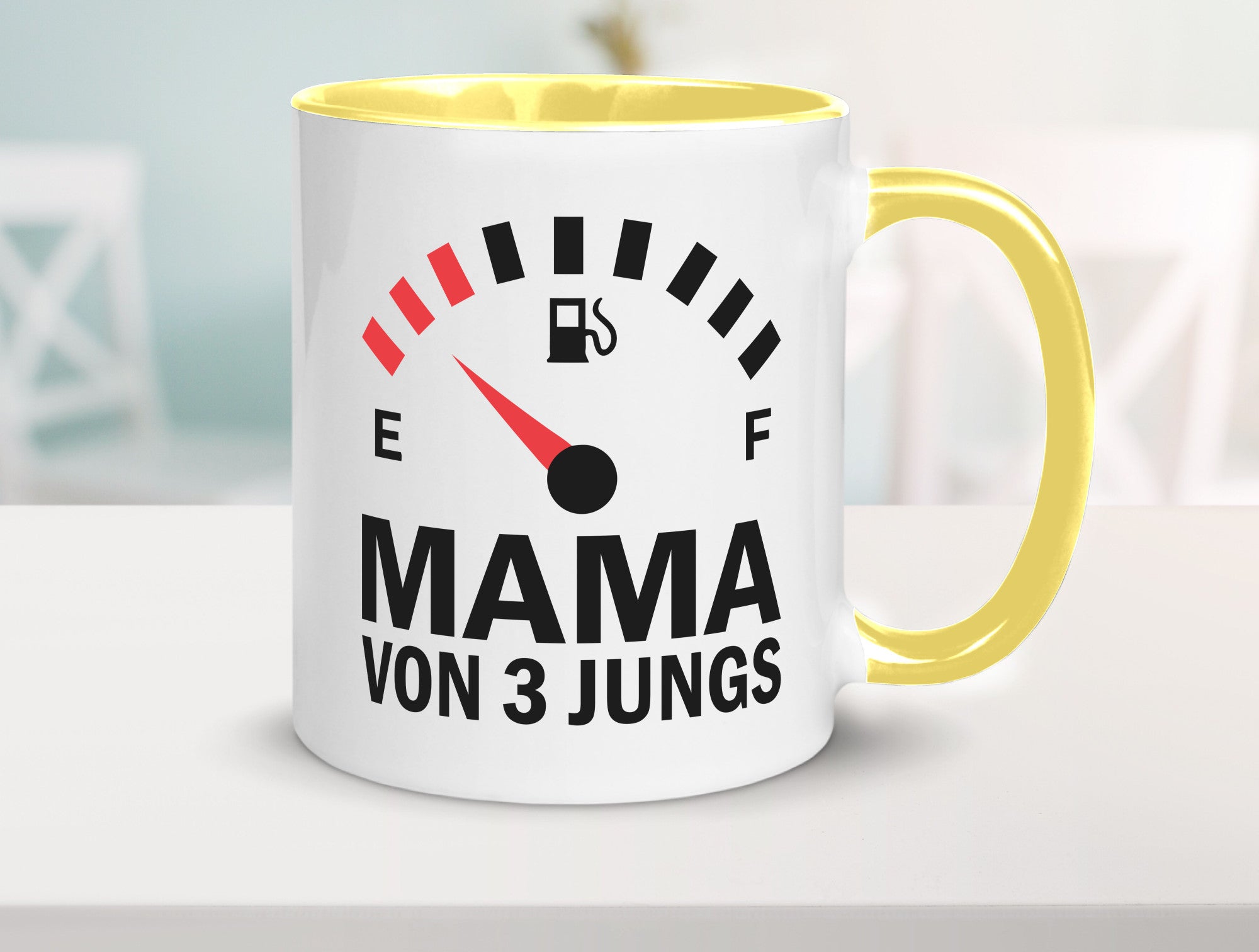 Mama von 3 Jungs | Muttertag Geschwister lustiger Spruch Geschenk Familie