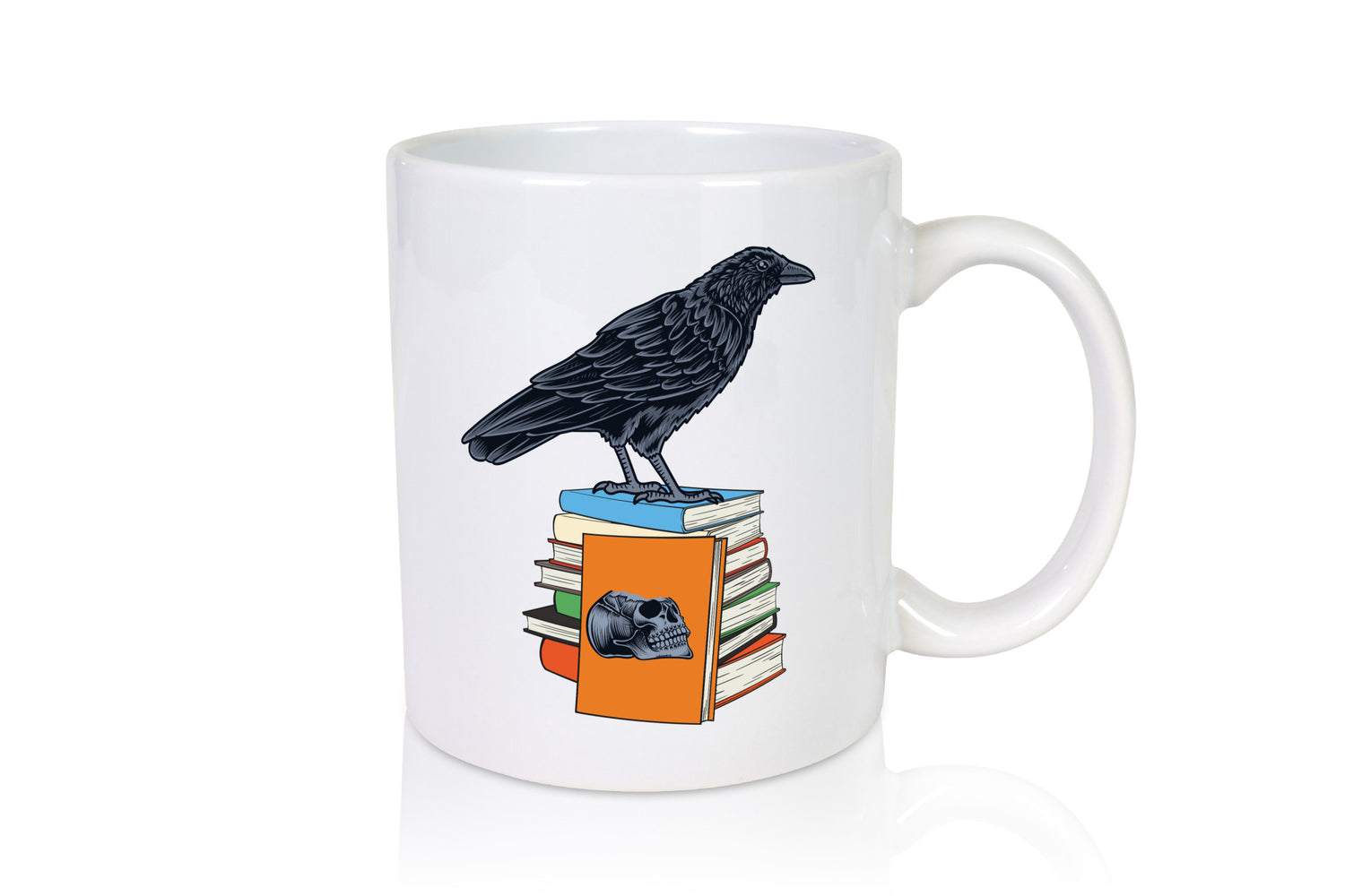 Rabe Motiv | Bücherwurm Tasse Bücher lesen lustig Humor Geschenkidee Geschenk