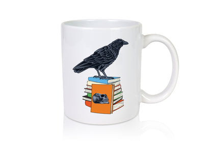 Rabe Motiv | Bücherwurm Tasse Bücher lesen lustig Humor Geschenkidee Geschenk