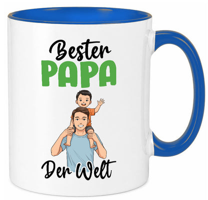 Bester Papa | Vatertag Daddy Familie lustiger Spruch Geschenk Geschenkidee Tasse
