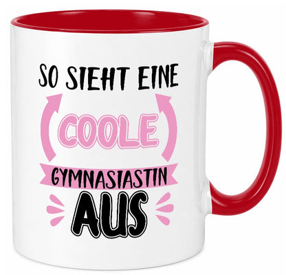 Coole Gymnasiastin | Mädchen Tasse Schülerin lustig Humor Geschenkidee Geschenk