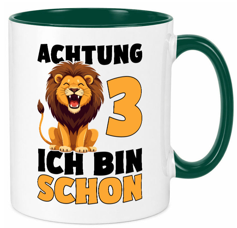 3. Geburtstag | 3 Jahre Löwe lustiger Spruch Geschenk Geschenkidee Tasse