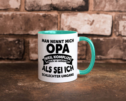 Nenn mich Opa, Komplize schlechter Umgang | Opa Witz Geschenk Familie