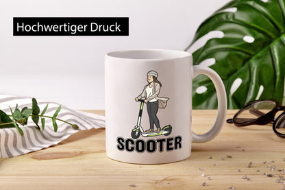 Scooter Tasse | Scooterfahrer Motiv Jungs Jungen lustig Humor Geschenkidee