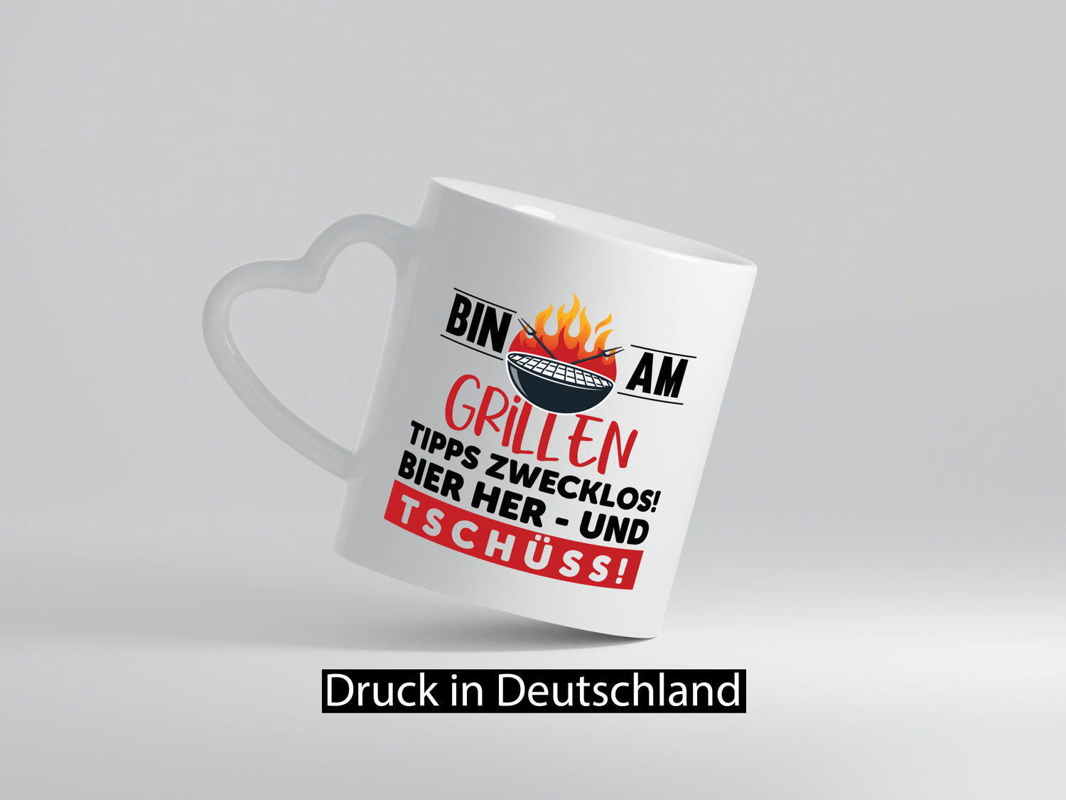 Bin am Grillen | Bier her und Tschüss Grillmeister lustiger Spruch Geschenk