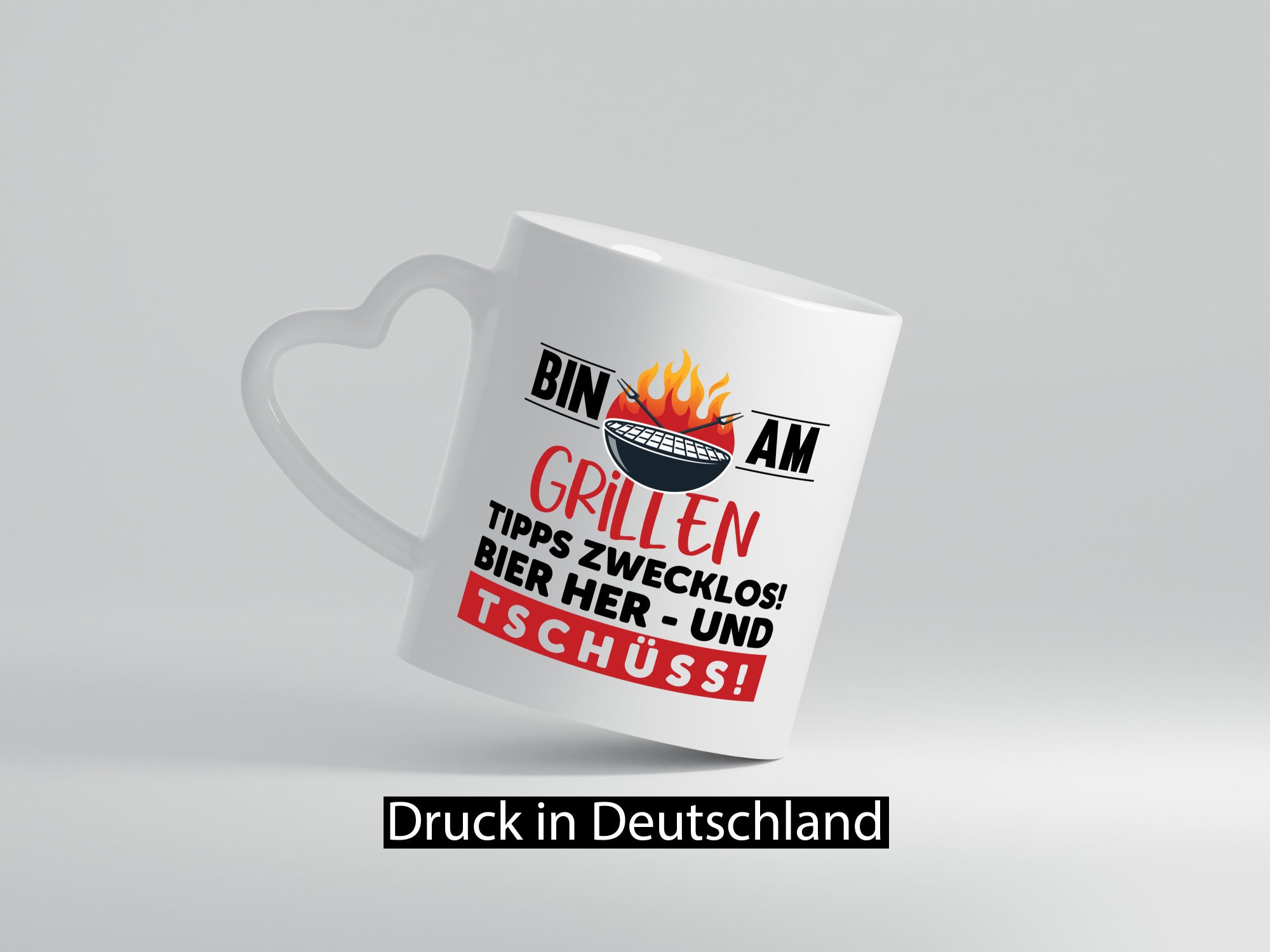 Bin am Grillen | Bier her und Tschüss Grillmeister lustiger Spruch Geschenk