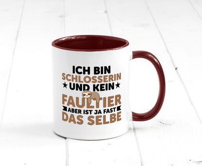 Ich bin kein Faultier: Schlosserin | Schlosserei v2 lustig Tierliebhaber Humor