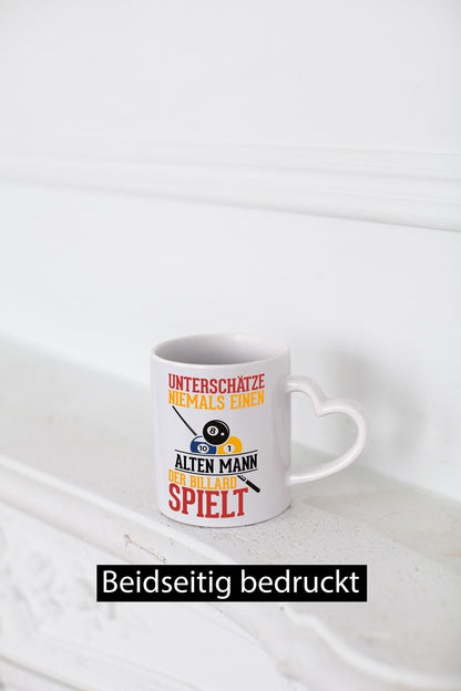 Billardspieler | Alter Mann Fähigkeiten Billardkugeln Geschenkidee Humor Tasse