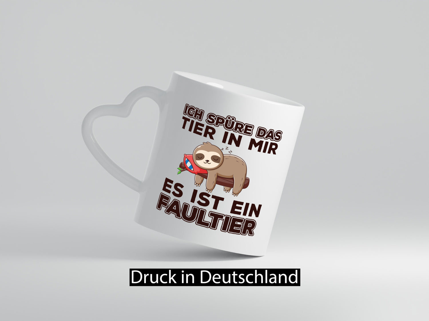 Faultier Spruch | Statement Tasse Morgenmuffel faul Humor Tierliebhaber