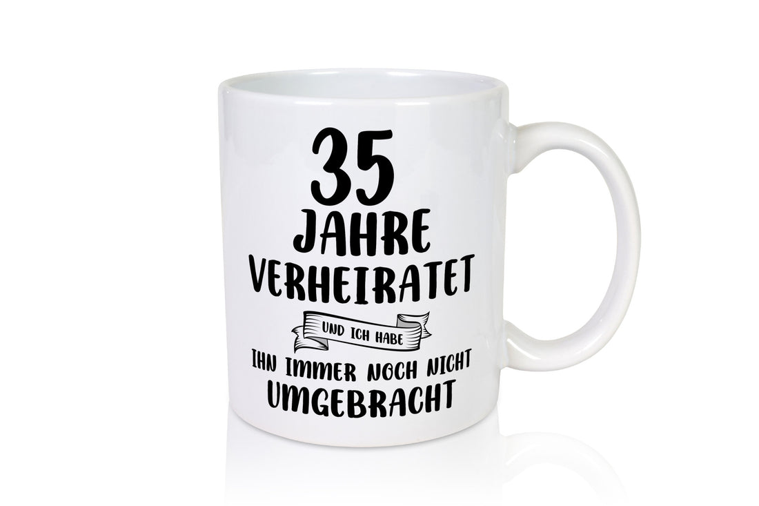 35 Jahre Verheiratet, immer noch am Leben! lustig Humor Geschenkidee Geschenk Tasse