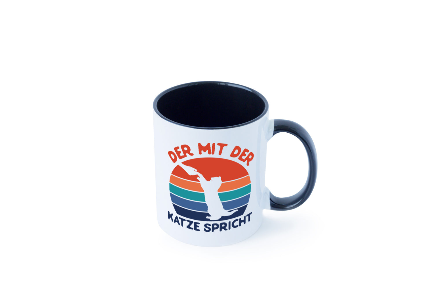 Der mit Katze Spricht | Katzenliebhaber Humor Tierliebhaber Geschenkidee Tasse