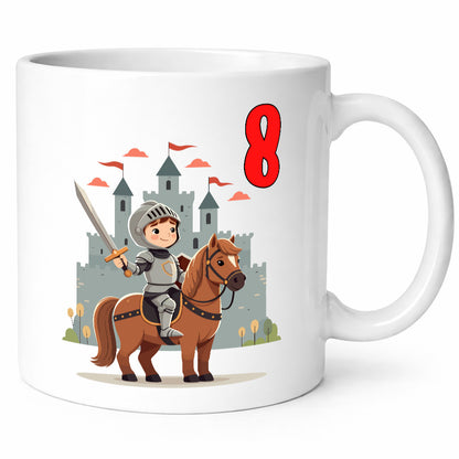8. Geburtstag | 8 Jahre Ritter Junge Schloss Geschenk Geschenkidee lustiger