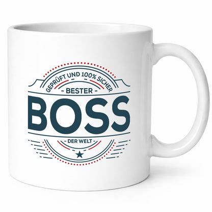 Geprüft und sicher: Boss | Führungskraft Vorgesetzter lustiger Spruch Geschenk