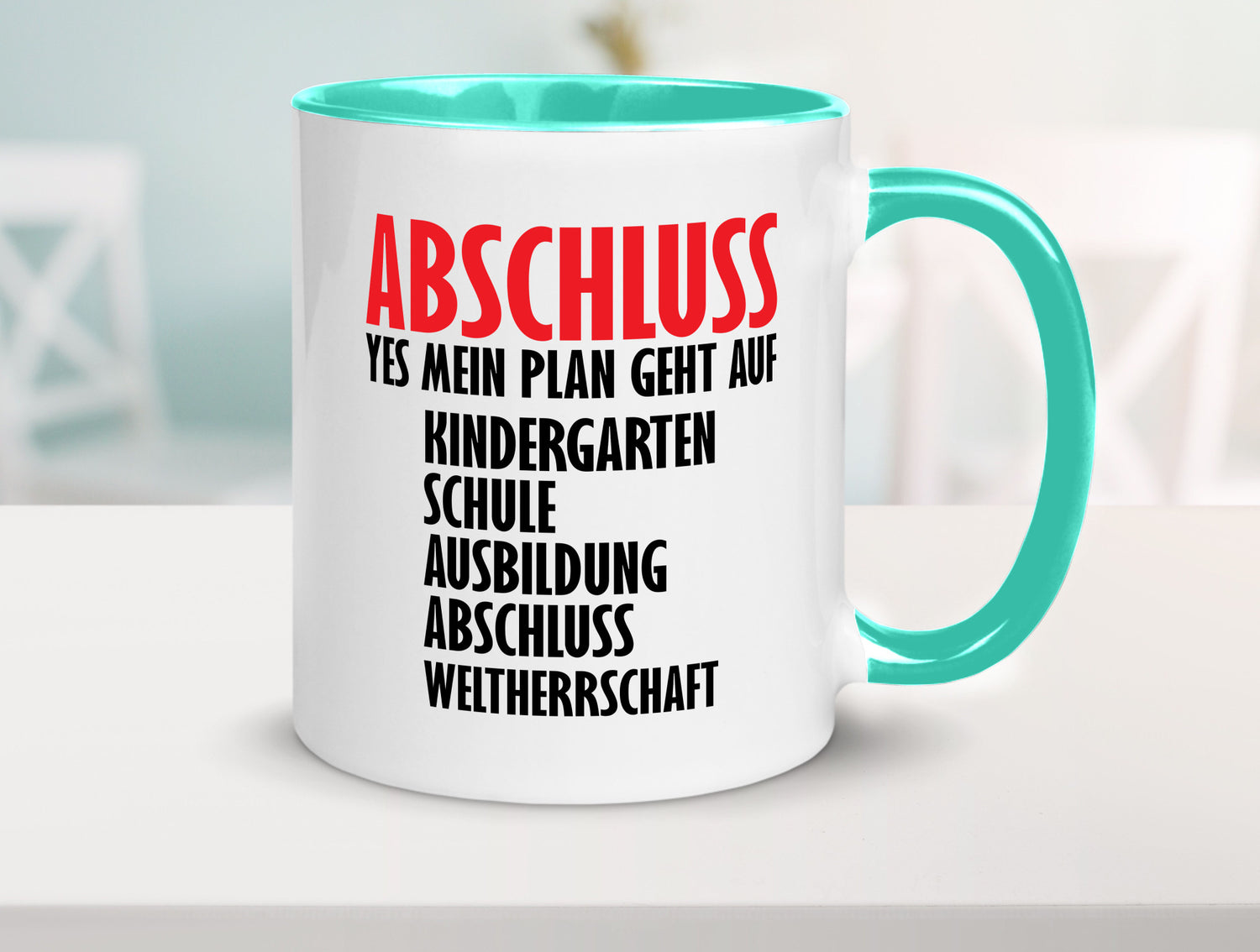 Abschluss Bachelor Geschenkidee Humor Tasse