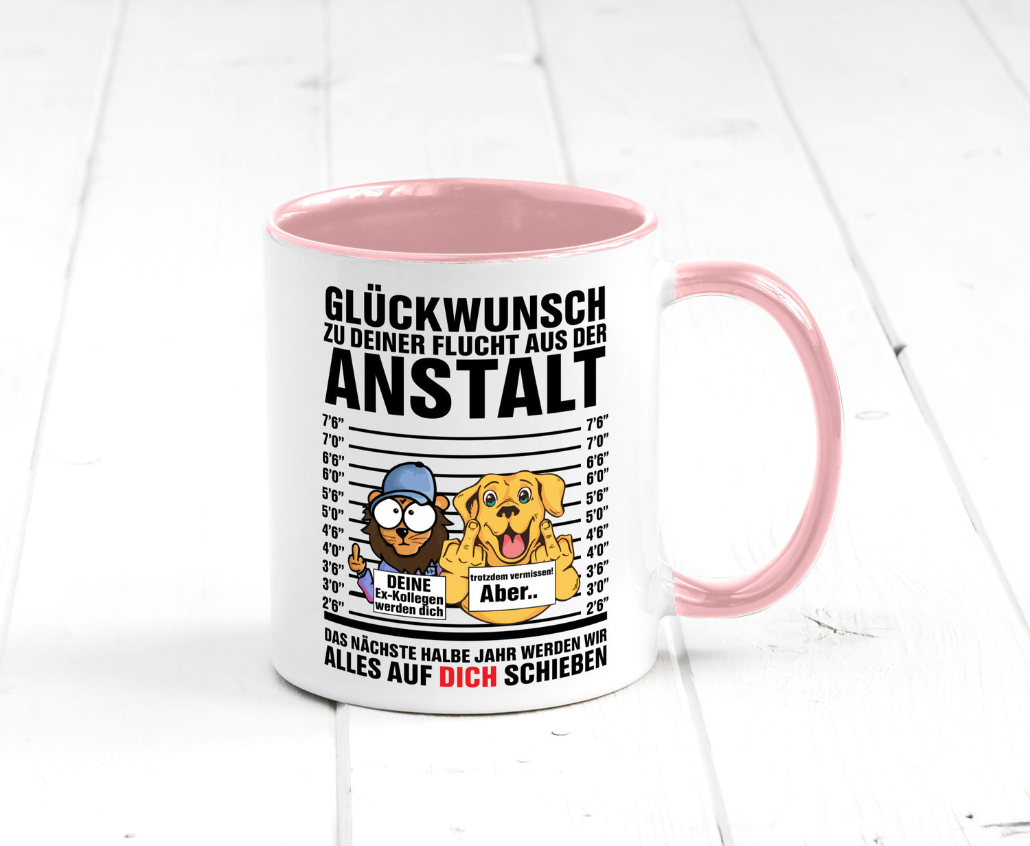Glückwunsch zu deiner Flucht | Abschiedgeschenk v3 Geschenk Humor Geschenkidee