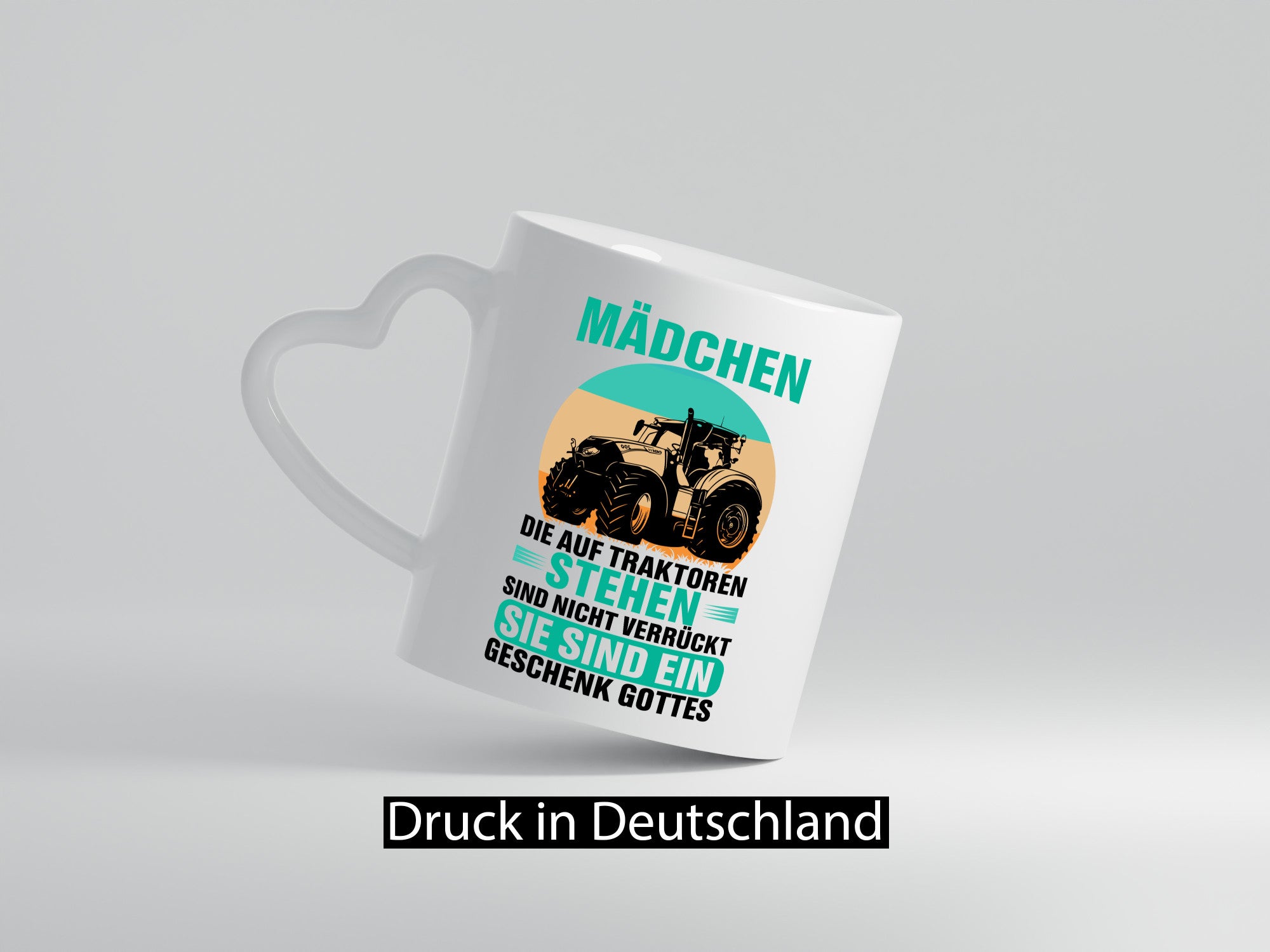 Mädchen die auf Traktoren stehen | Landwirt Bauer lustiger Spruch Geschenk