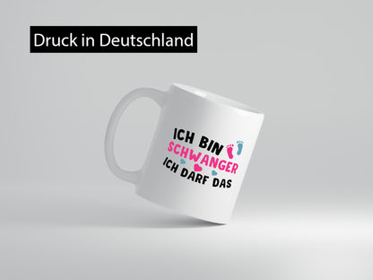 Ich bin schwanger | Nachwuchs Tasse lustiger Spruch Geschenk Humor Geschenkidee