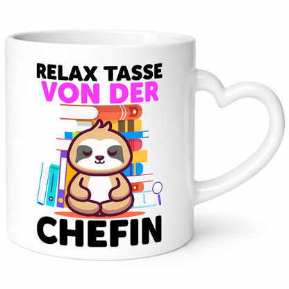 Relax Tasse: Chefin | Führungskraft Vorgesetzte Humor Arbeit Kollegen Büro