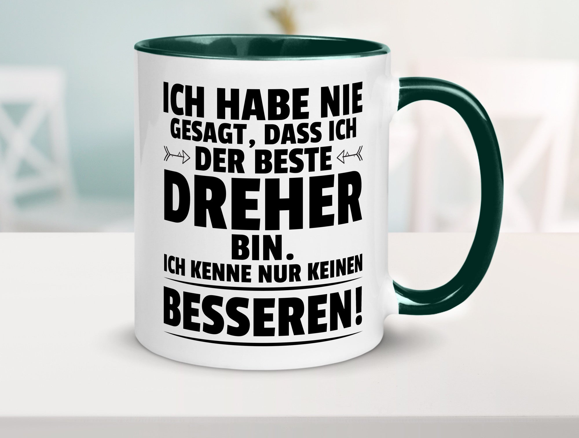 Der Beste Dreher | Fräser lustiger Spruch Geschenk Humor Geschenkidee Tasse