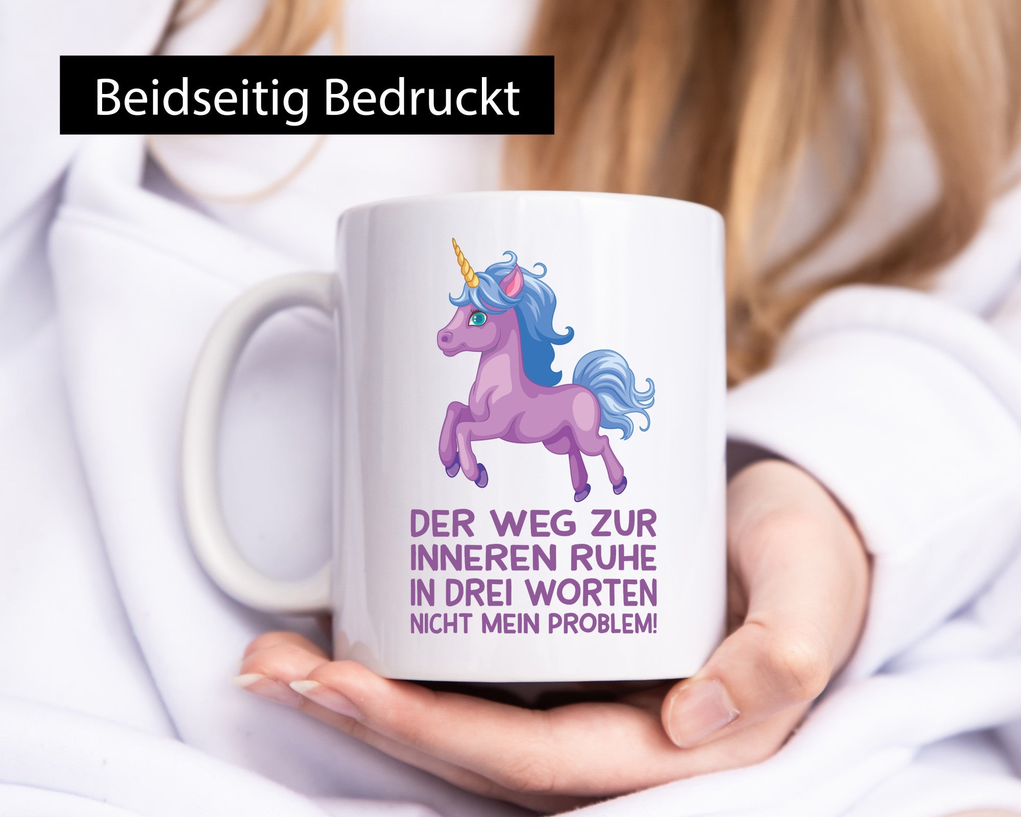 Innere Ruhe, drei Worte, nicht mein Problem | Einhorn Geschenk Humor