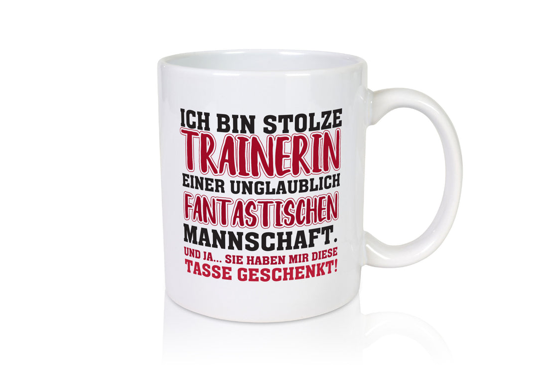 Stolze Trainerin | Sporttrainerin Tasse Mannschaft lustiger Spruch Geschenk