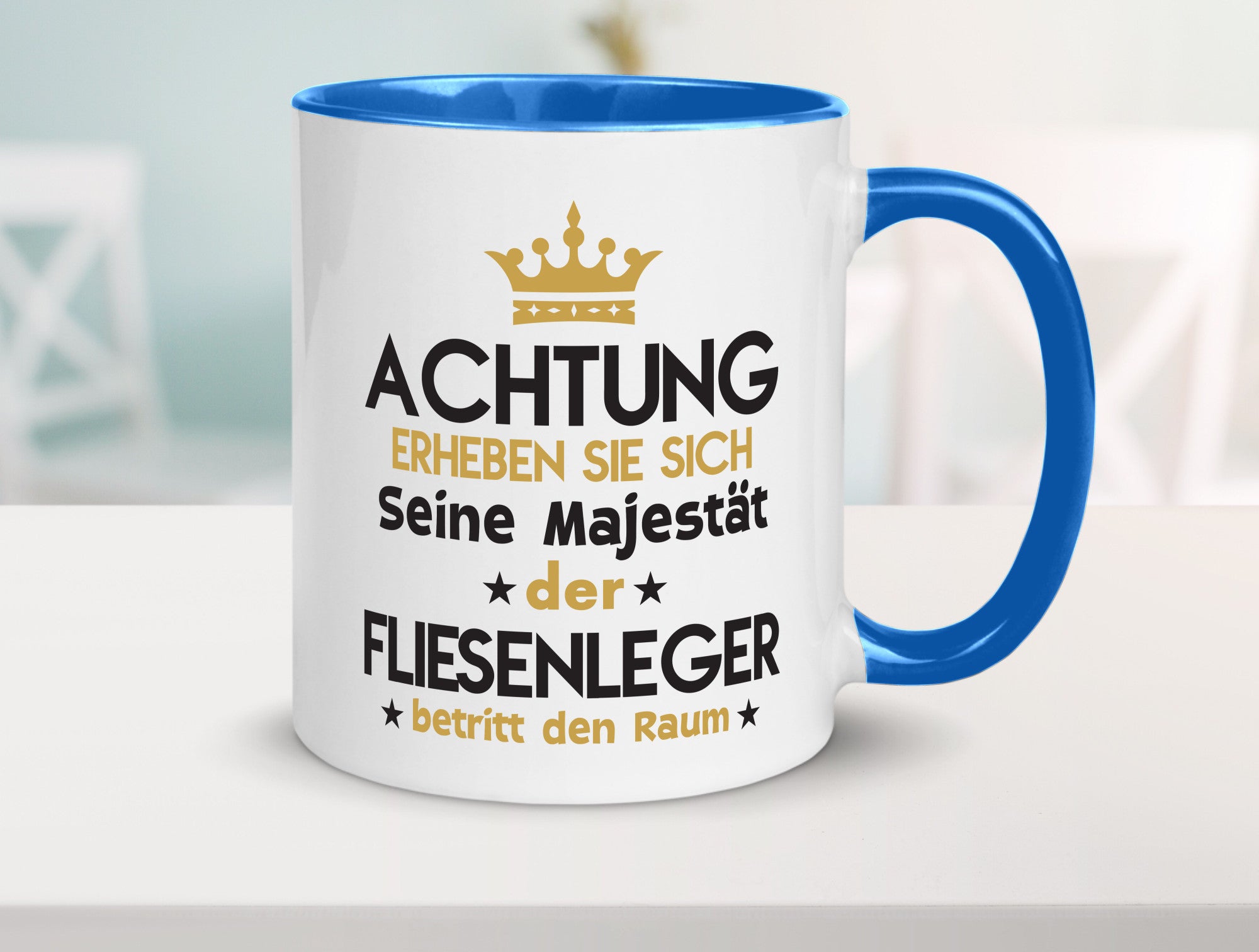 Seine Majestät Fliesenleger | Fliesenlegen Bau lustiger Spruch Geschenk Humor