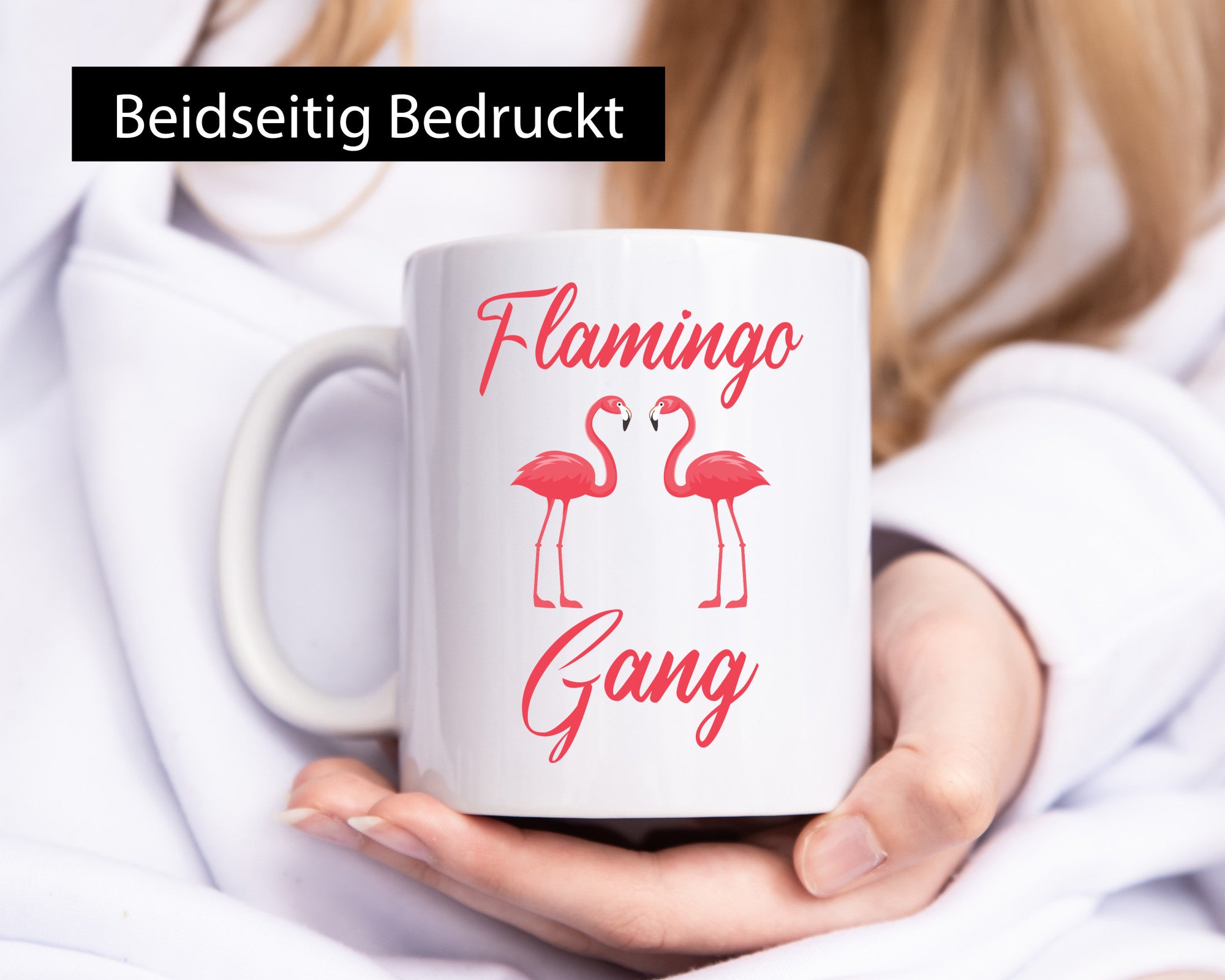 Flamingo Gang | Flamingos lustiger Spruch Geschenk Humor Geschenkidee Tasse