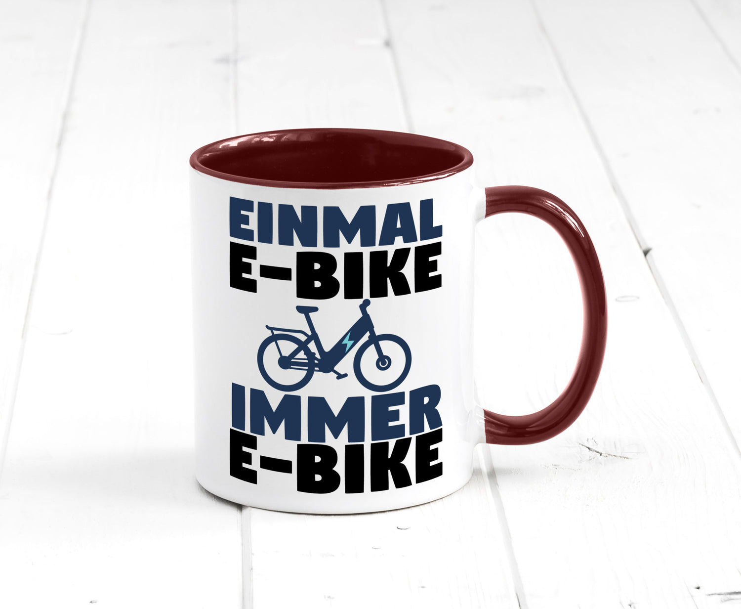 E-Bike Fahrer | Radfahrer Tasse Fahrrad Elektrorad lustiger Spruch Geschenk