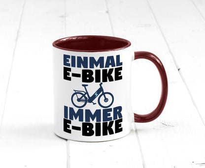 E-Bike Fahrer | Radfahrer Tasse Fahrrad Elektrorad lustiger Spruch Geschenk