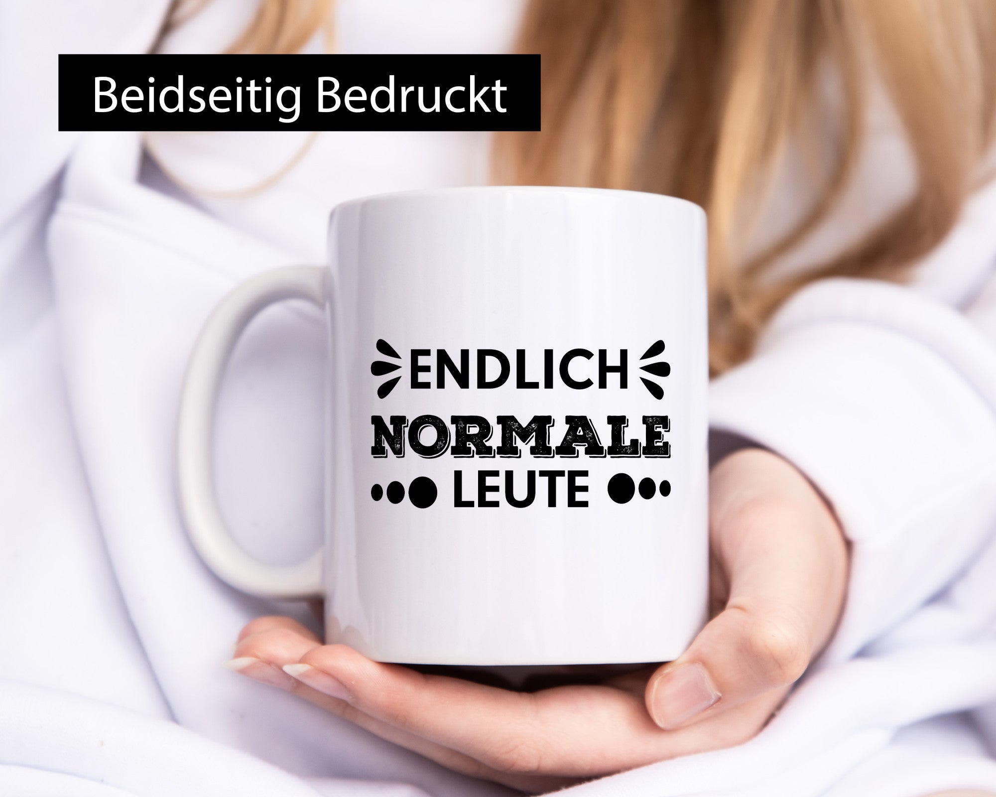 Endlich normale Leute | lustiger Spruch Witz Humor lustig Geschenkidee Geschenk