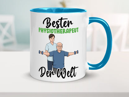 Bester Physiotherapeut v3 Geschenk Humor Geschenkidee lustiger Spruch Tasse
