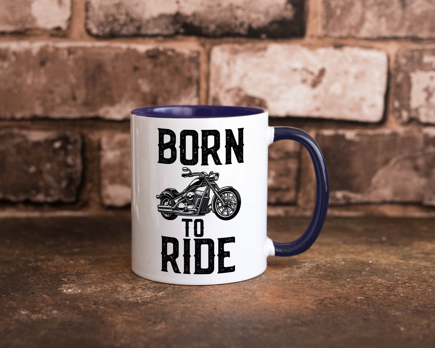 Born to ride | Biker Tasse Motorradfahrer Motorrad lustiger Spruch Geschenk