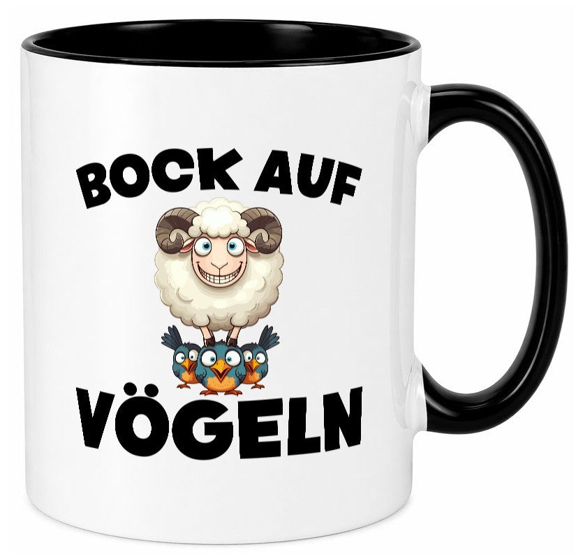 Bock auf Vögeln | Vögel Lustig v2 Humor Geschenkidee Geschenk Tasse