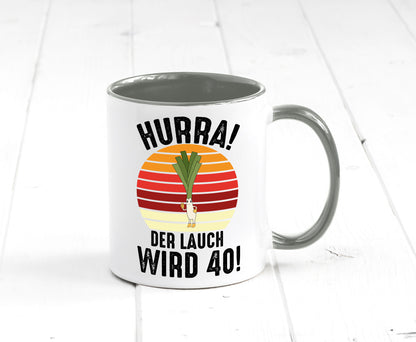 Hurra der lauch wird 40 | 40. Geburtstag Ehrentag Geschenk Geschenkidee
