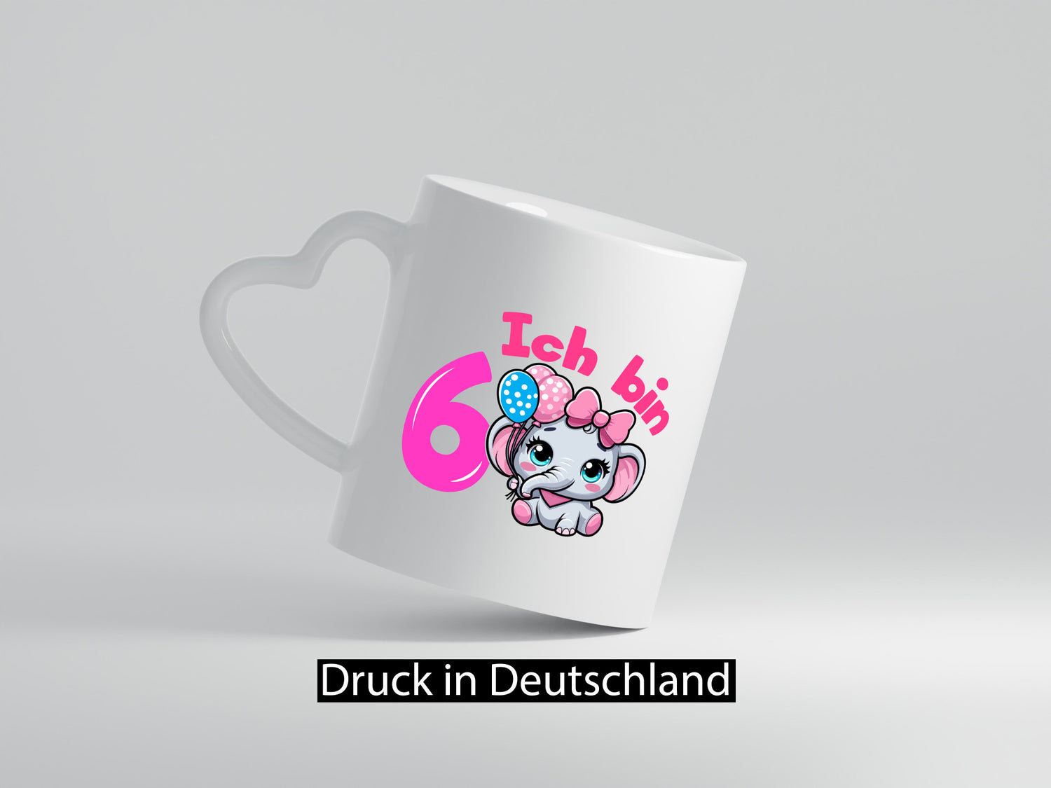 6. Geburtstag | 6 Jahre Elefant Mädchen Humor Geschenkidee Tasse