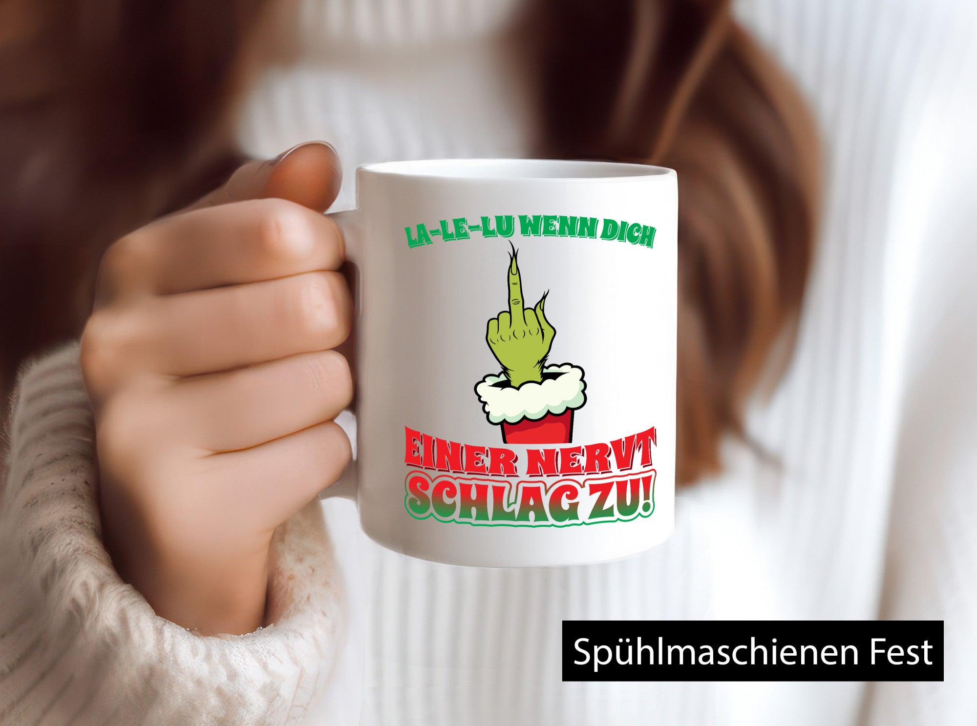 La Le Lu | Weihnachten Weihnachtsmuffel Lichter vl11 Humor Geschenkidee Tasse