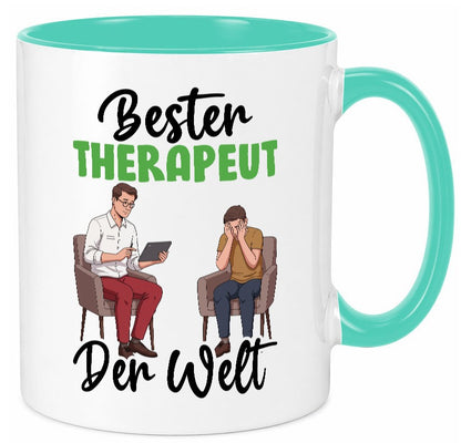 Bester Therapeut | Psychotherapie Therapie v2 Humor Geschenkidee Tasse