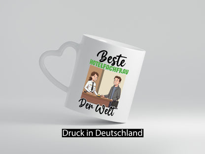 Beste Hotelfachfrau | Hotel v2 lustiger Spruch Geschenk Humor Geschenkidee Tasse