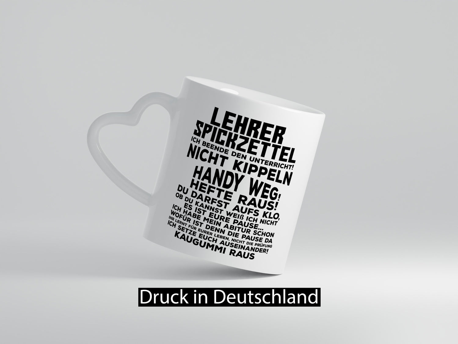 Lehrer Spickzettel | Beruf Tasse lustiger Spruch Geschenkidee Arbeit Kollegen