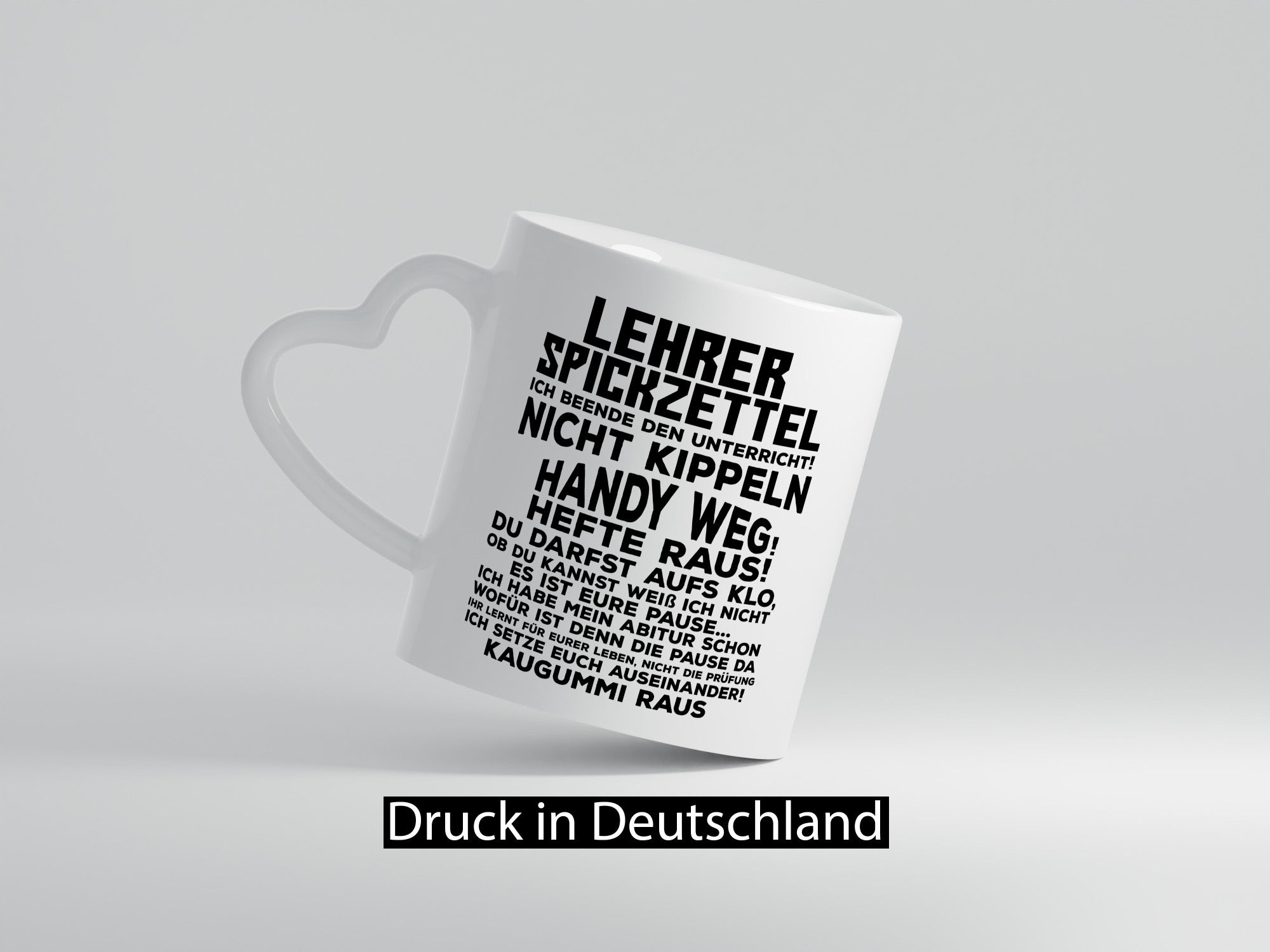 Lehrer Spickzettel | Beruf Tasse lustiger Spruch Geschenkidee Arbeit Kollegen