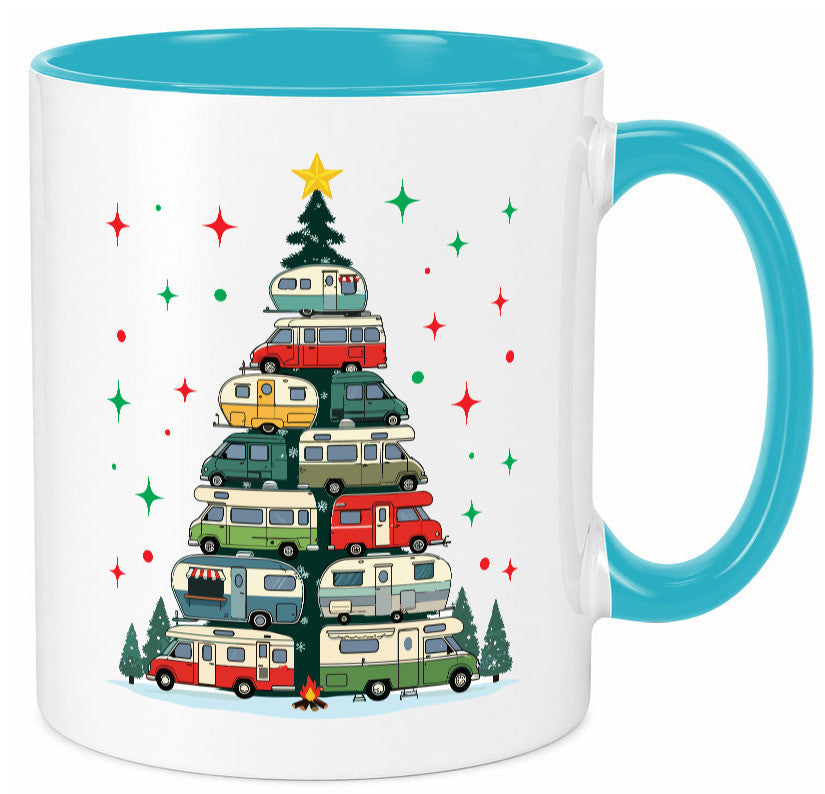 Camper | Camping Weihnachten Fahrzeuge Baumlichter v2 lustig Humor Geschenkidee