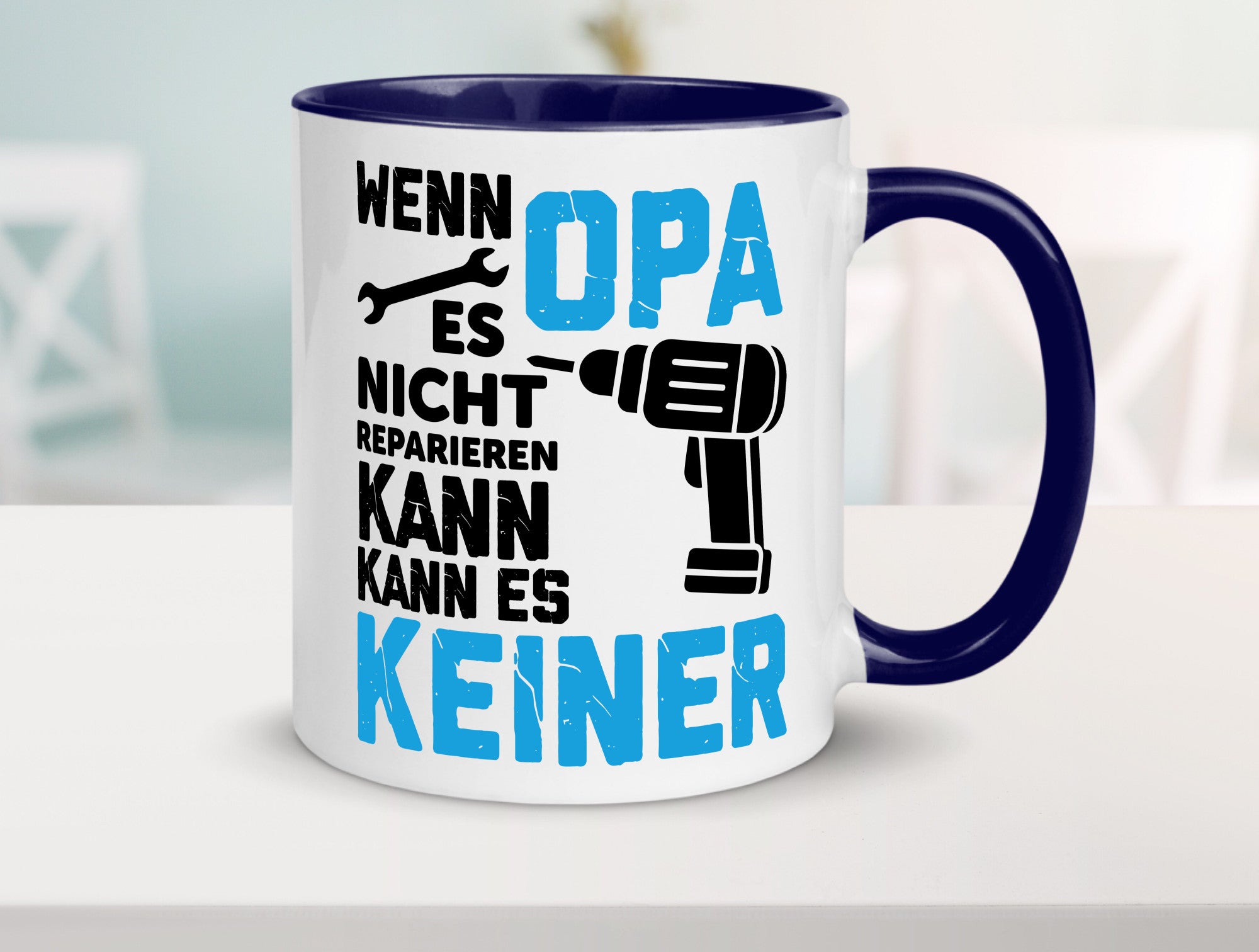 Wenn opa es nicht Reparieren kann | für alles Geschenkidee Familie Humor Tasse